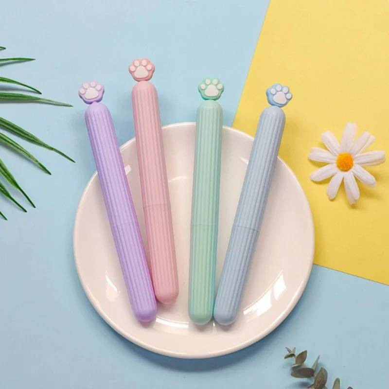 Cartoon Pen Comb Suitable For Domitory Travel Comb With Lid Girls Comb