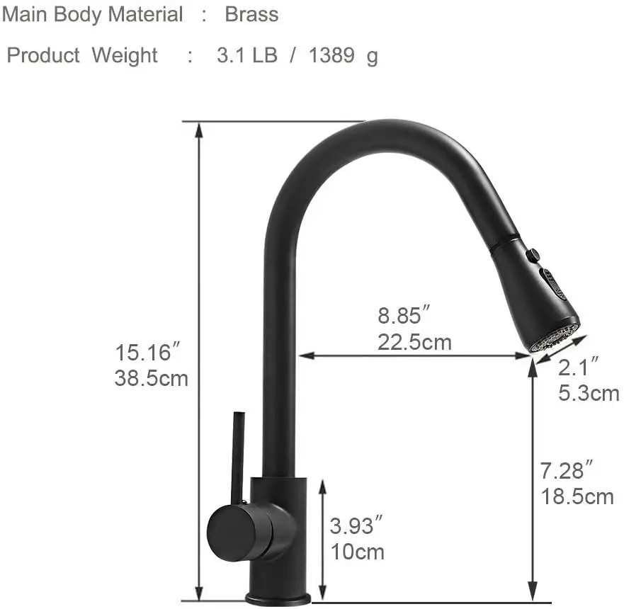 Рисунок 2 - Кухонный Смеситель OMIDA с высокой дугой