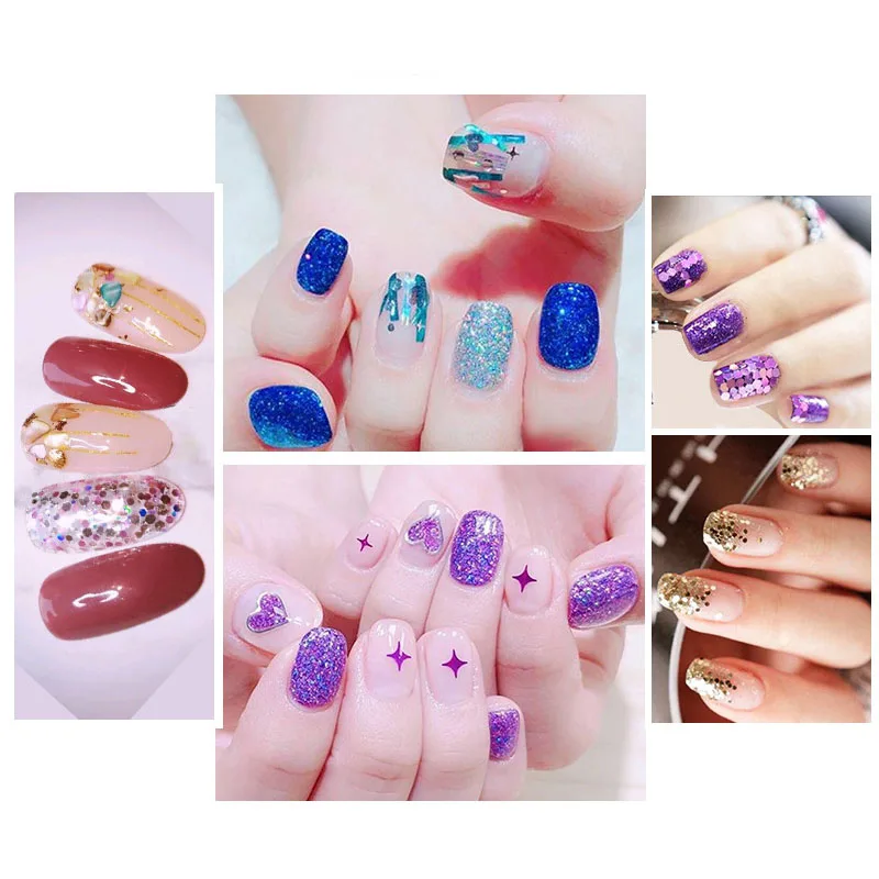 48 цветов/набор пластыри для ногтей