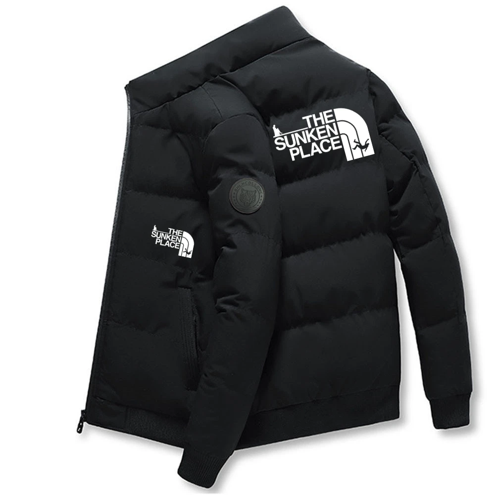 2023 Winter Men's Warm Jacket Cold Coat NY Letter Printed PARKA Down Cotton Filled Brand Standing Neck Zipper Fashion Coat