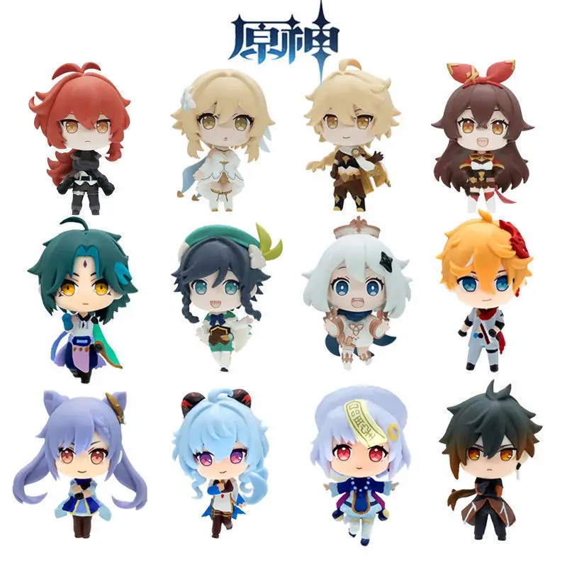 

Genshin Impact figure Paimon Aether Venti Anime Figure Diluc Klee Action Figure Hu Tao Figurine Collectible Model Doll Model To