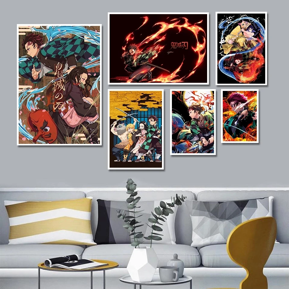 

Japanese Anime Demon Slayer Diamond Painting Art 5D Full Diamond Embroidery Mosaic Picture Cross Stitch Kits Handicraft Hobby