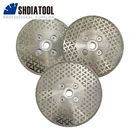 SHDIATOOL 1 шт. гальванический алмазный шлифовальный режущий диск M14 фланец с односторонним покрытием пильный диск гранитный мрамор 4 