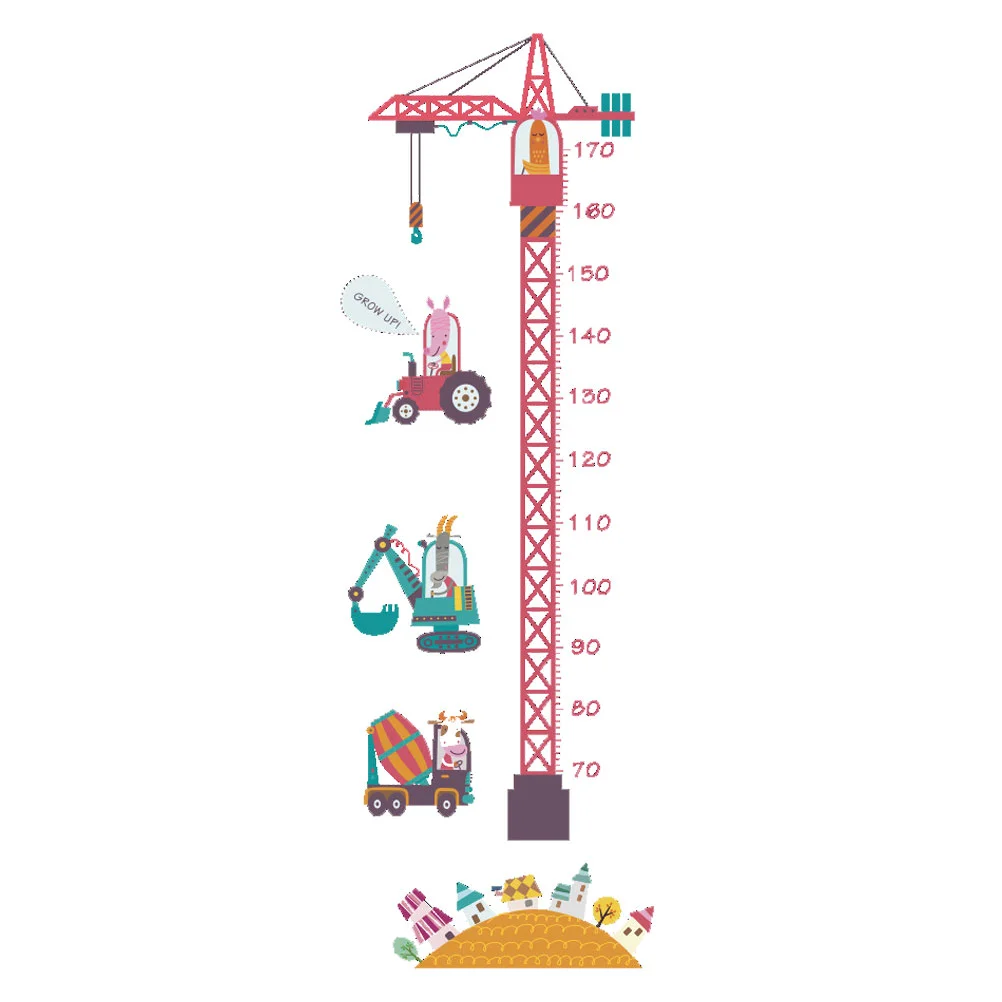 

Height Wall Sticker Kids Chart Decal Measurement Growth Children Cute Stickers Decoration Wallpaper Removable Baby