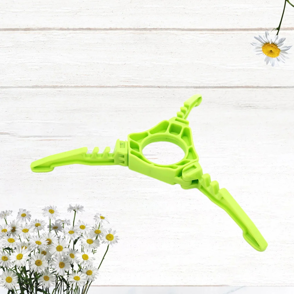 

1pc Gas Tank Stove Bracket Base Foldable Gas Bottle Holder Stand Tripod for Outdoor Camping (Green)
