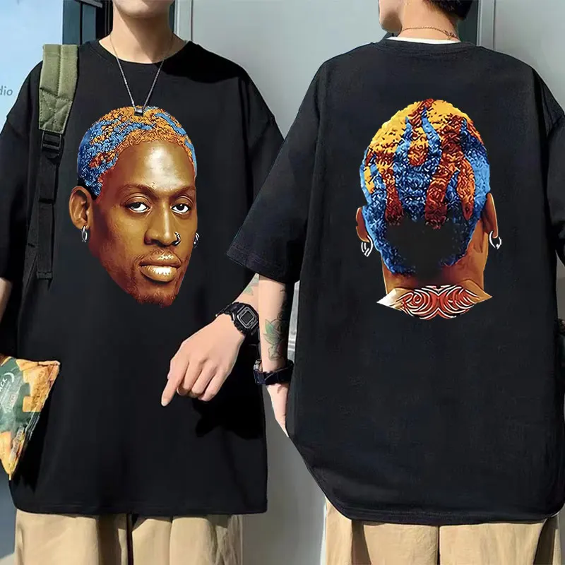 Ограниченная серия футболка Worm Dennis Rodman баскетбольная для мальчиков мужские