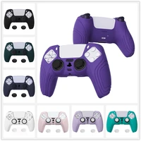 playvital samurai edition anti slip controller grip silicone skin protective case for ps5 controller with thumb stick caps