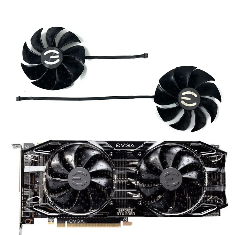 Новый вентилятор для графического процессора для EVGA RTX 2080 Ti 2060 2070 SUPER XC ULTRA, 87 мм, 4 контакта, RTX2080 2080TI