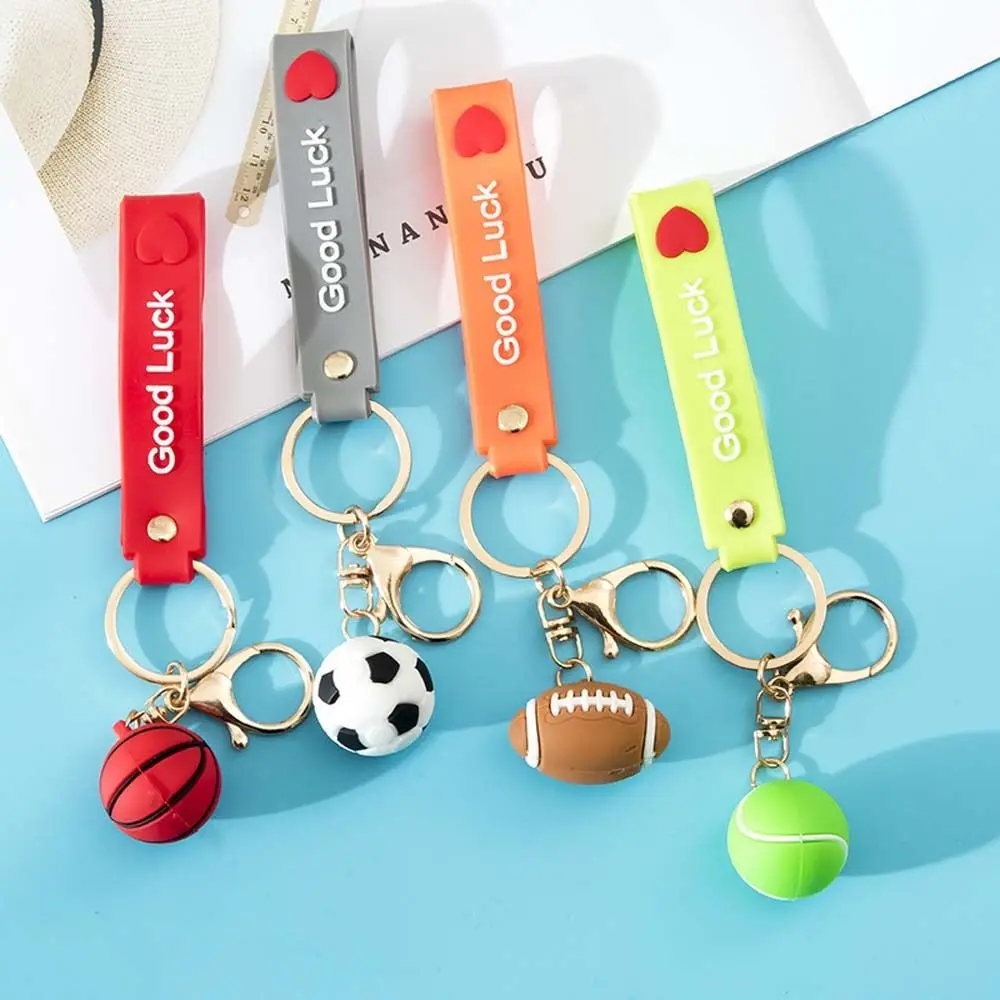 

Souvenir Bag Charm Keyring Jewelry Ornaments Football Keyring Car Pendant Rugby Key Rings Basketball Keychain