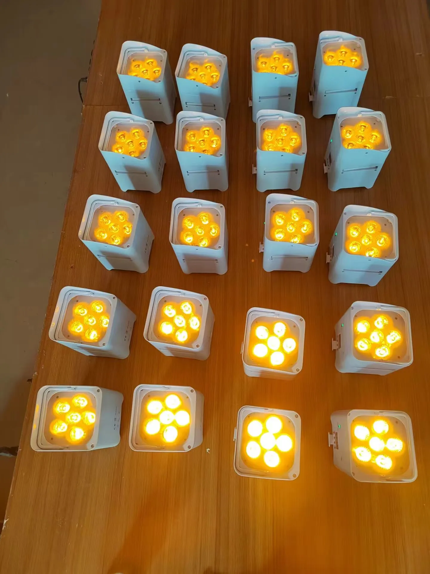 8 шт. светодиодный беспроводной номинальный 6x18 Вт dmx 6in1 rgbwa УФ перезаряжаемый