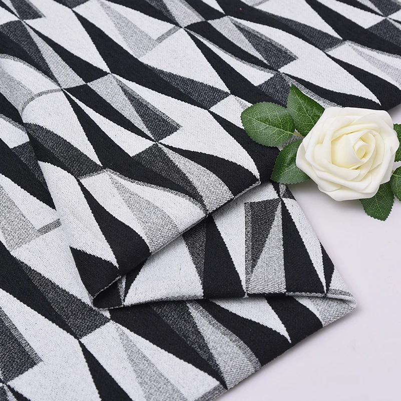 Ткань синель для обивочной ткани геометрический жаккард домашний декор ткань