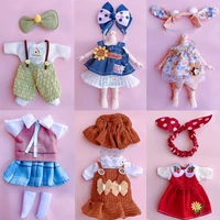 16cm doll clothes for 18 bjd doll fashion dress skirt outfit change dress up for girl diy play house toy gift doll accessories