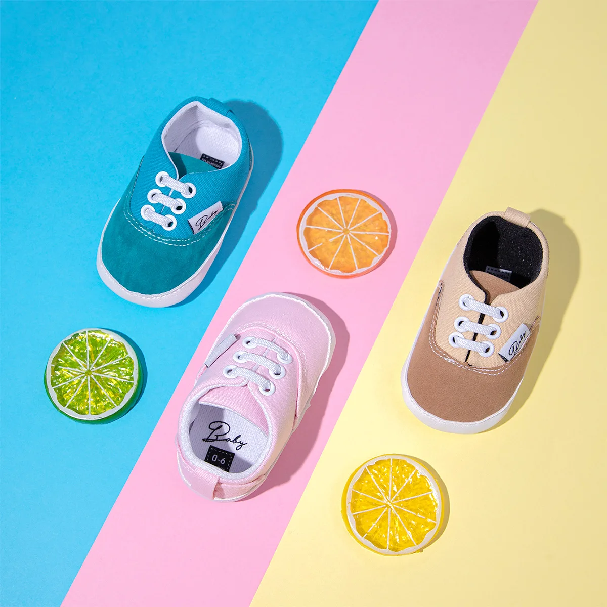

2023 New Fashion Classic Baby Shoes Candy Colored Baby Shoes Canvas Toddler Shoes Shoes for Baby Girl Boy 0-1Y