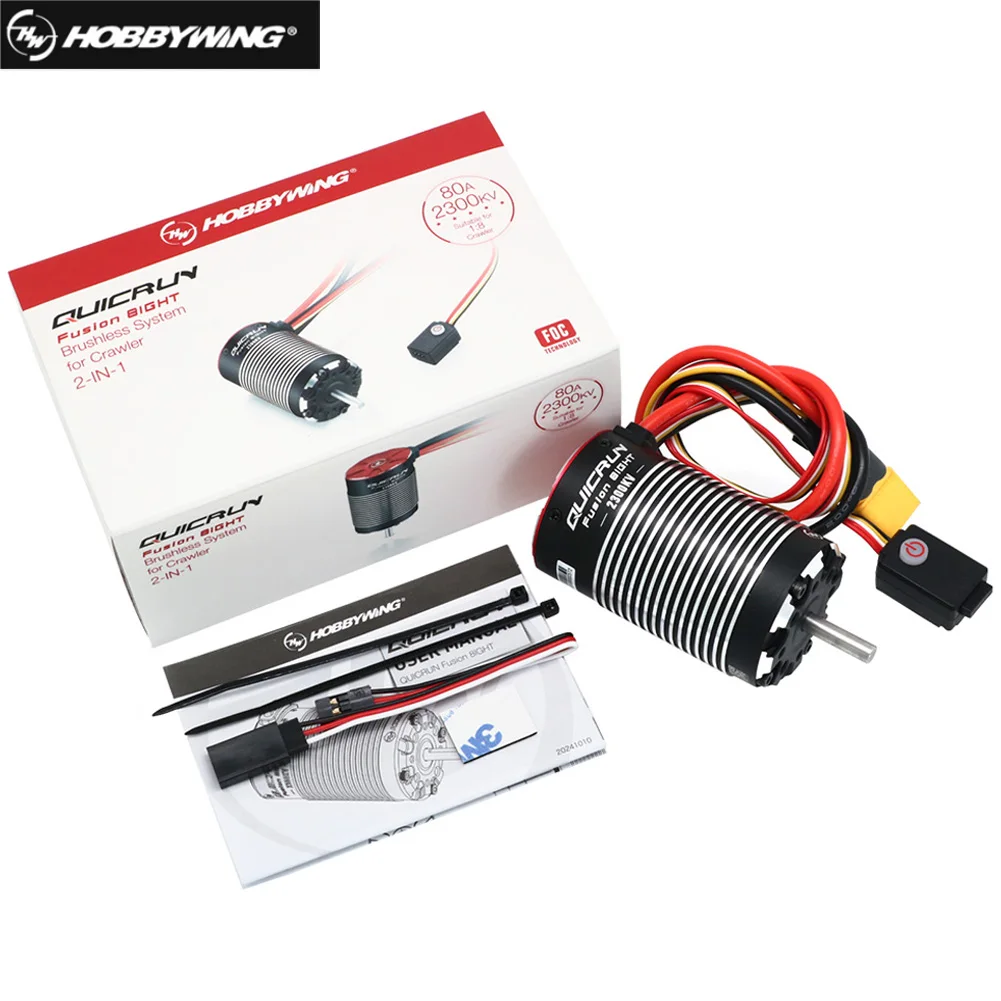 HOBBYWING QUICRUN Fusion 8IGHT 2-в-1 80A 2300KV бесщеточный двигатель с датчиком ESC интегрированный