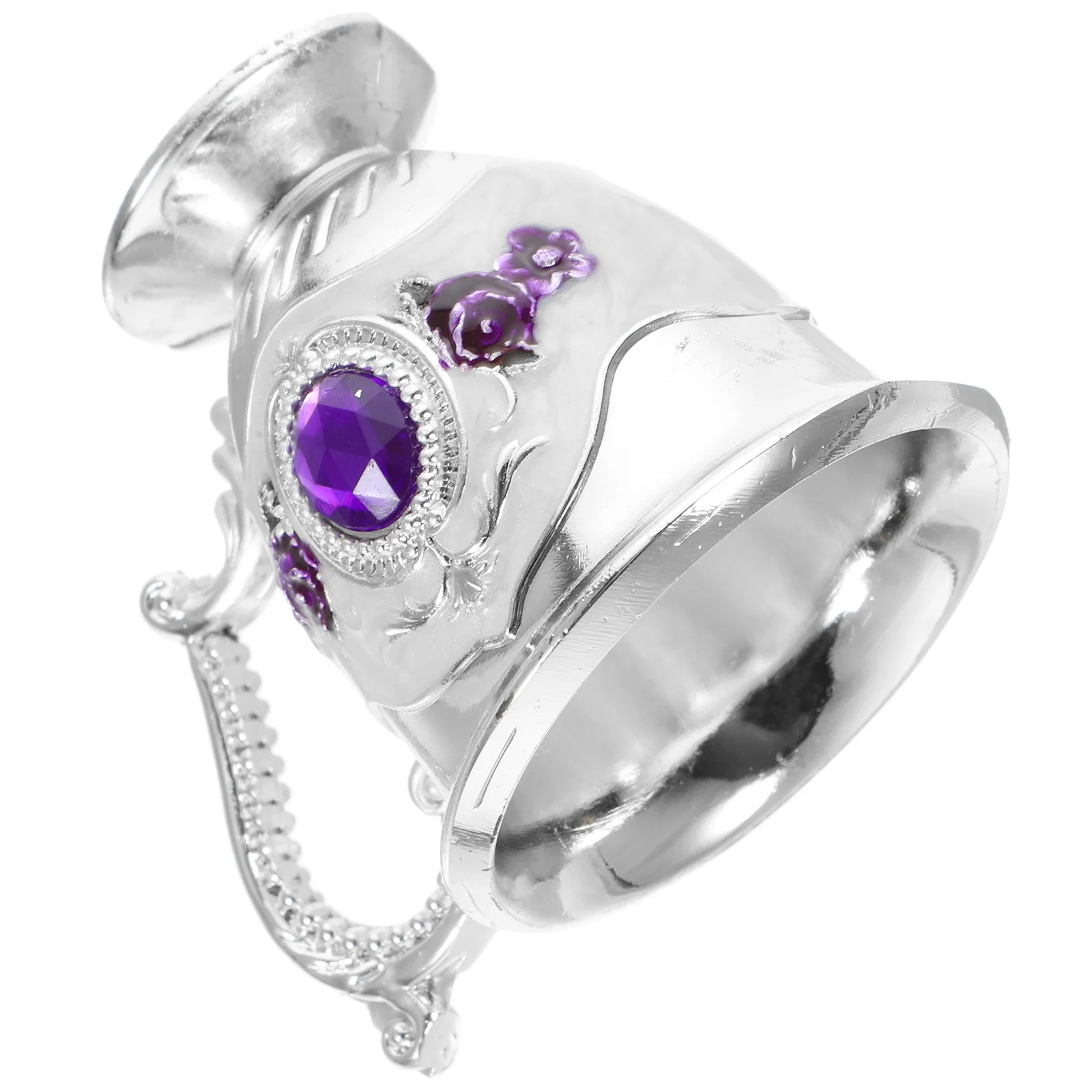 

Vintage Pub Bar Handle Household Metal Small Drink Cup White Cup Embossed Cup Cup Anti-break Cup