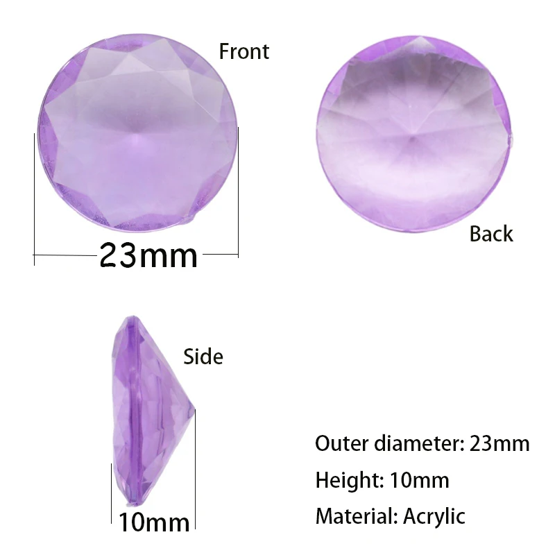 Оптовая продажа 20 шт./лот 23 мм большой камень акриловые декоративные изделия