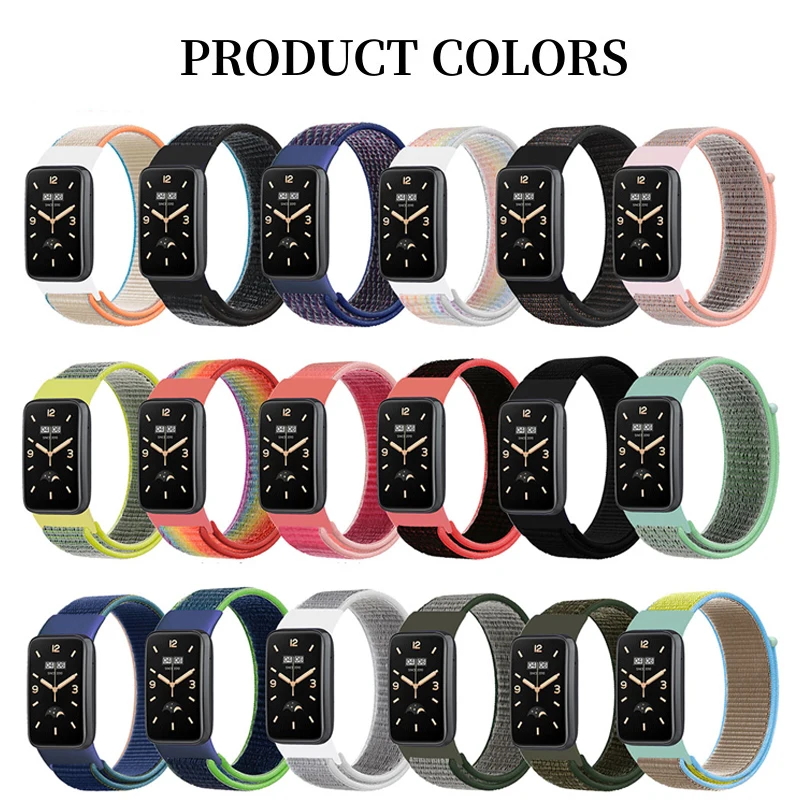 High-quality Nylon Strap for Xiaomi Mi Band 7 Pro Sport Woven Band Bracelet Replacement Wristband Xiaomi Smart Watch Accessories