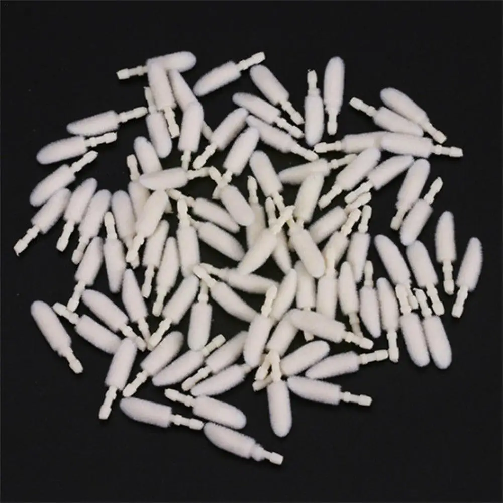 

200/300pcs Disposable Lip Brush Cotton Head Replacement Head For Lipstick Applicator For Eyelashes Extension Makeup Tool N3M1