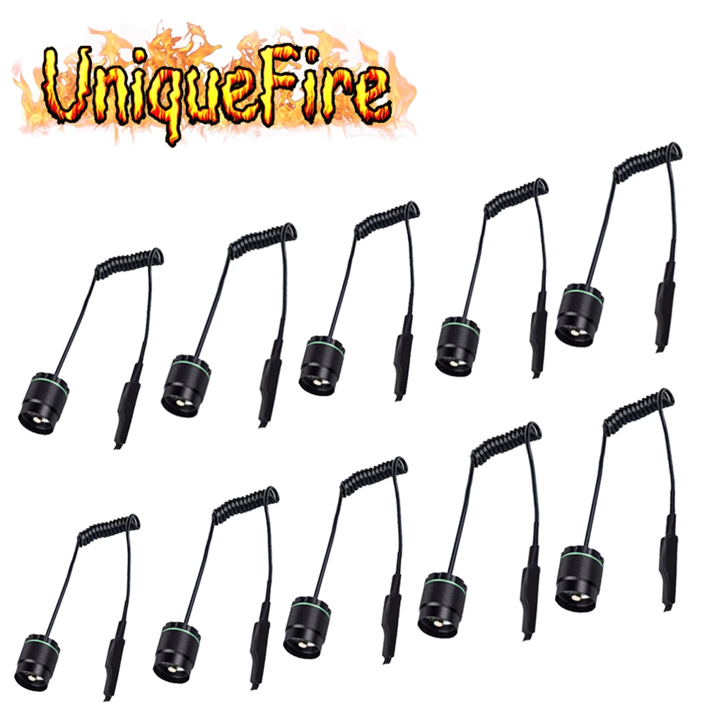 UniqueFire 10pcs/lot Dual Control Remote Pressure Switch Rat Tail Only For UF-1508 LED Flashlight Torch