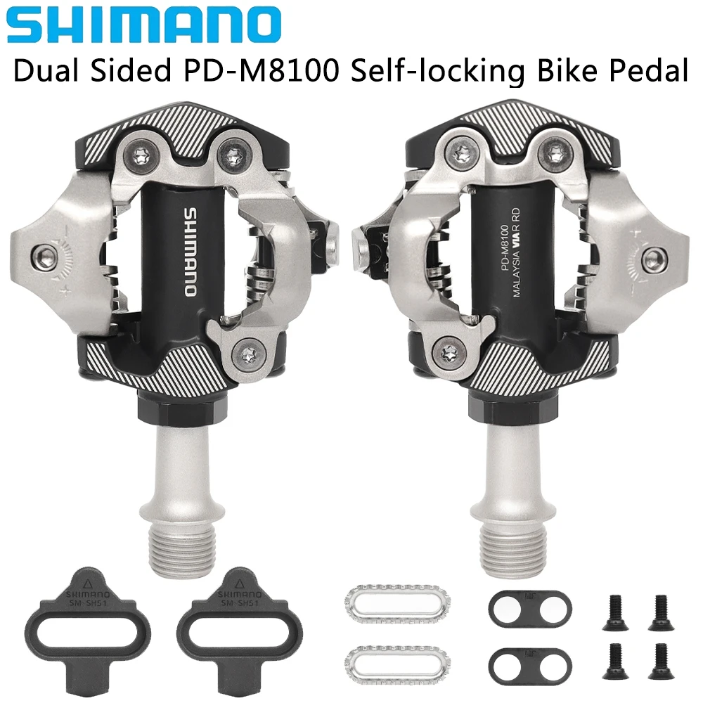 SHIMANO SPD велосипедная педаль PD M8100 самоблокирующаяся двухсторонняя для горного