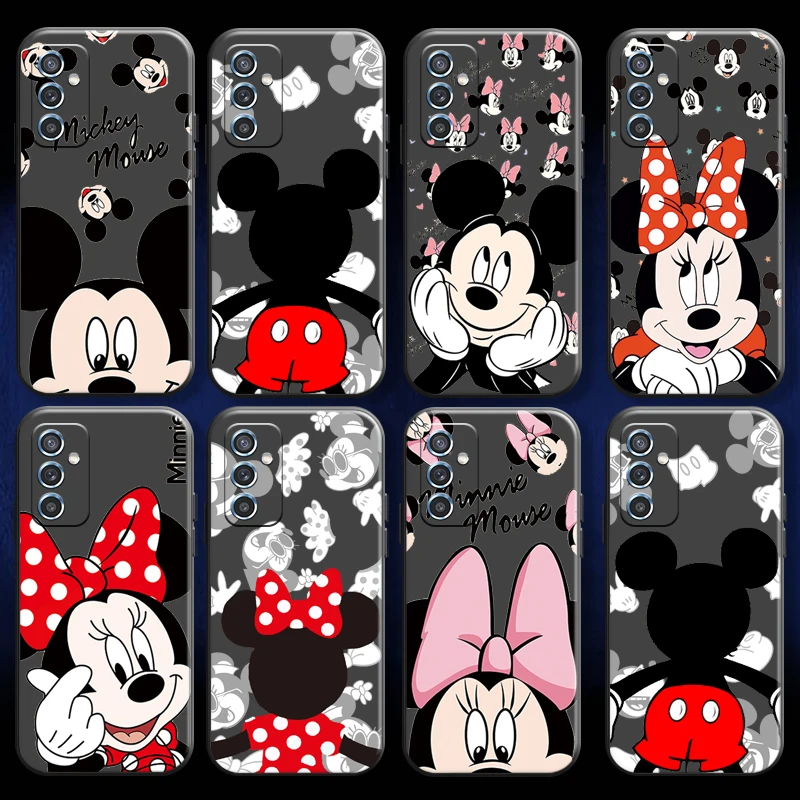 

Bandai Mickey And Minnie Mouse For Xiaomi Redmi 10 Phone Case Protect Soft Black Silicone Cover Back Coque