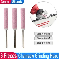 6pcs chainsaw grinding head ceramic polishing bits 44 85 5mm chainsaw sharpener for chainsaw sharping carving grinding tools