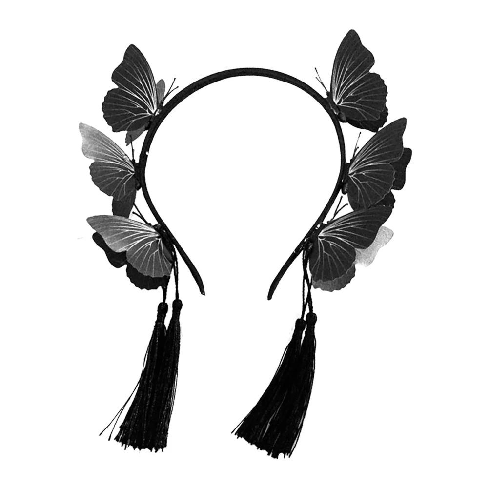 

Antenna Blue Hair Clips Festival Headdress Aldult Gothic Accessory Resin Party Hairband Women's Cosplay Wear