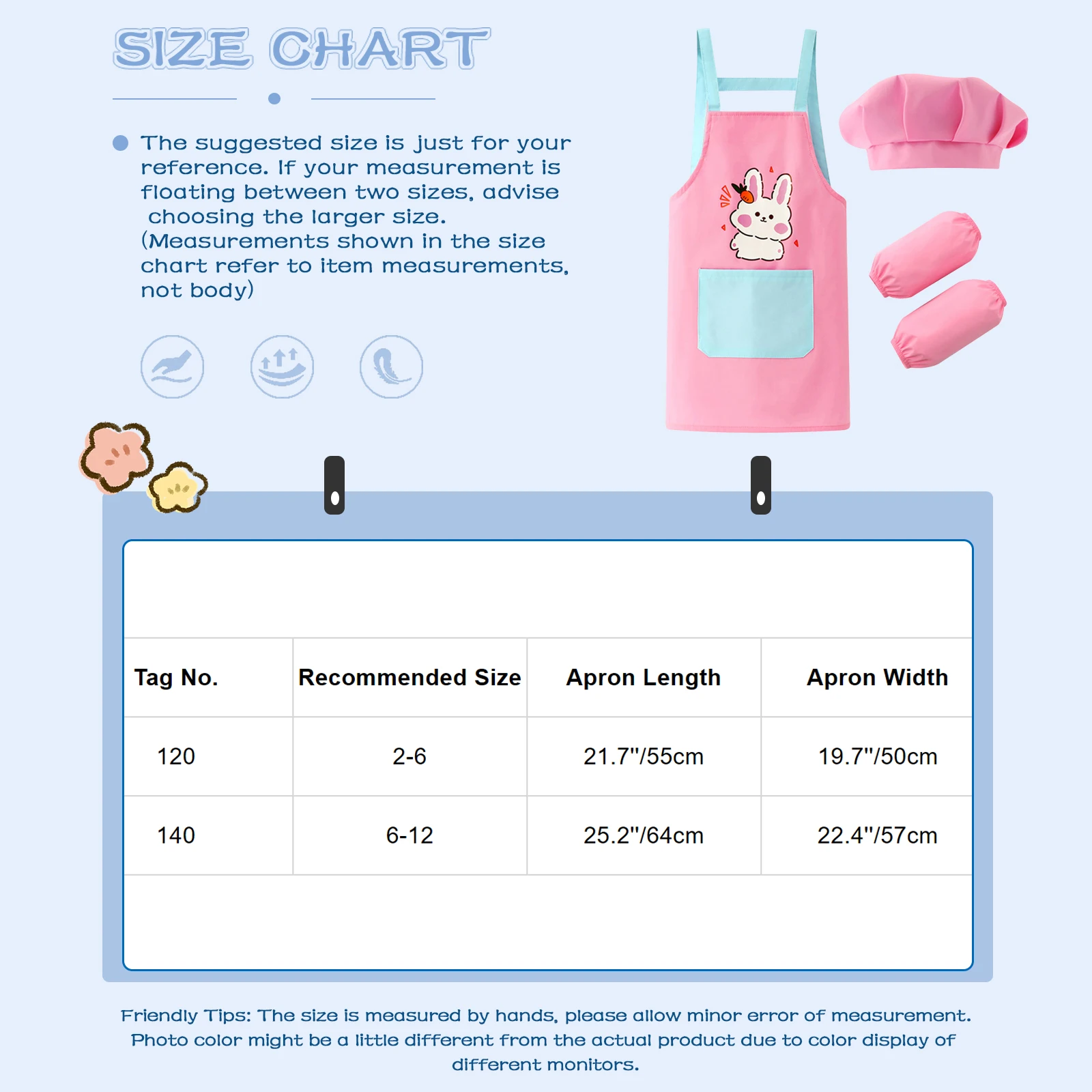 Детский водонепроницаемый фартук для мальчиков и девочек карнавальный костюм
