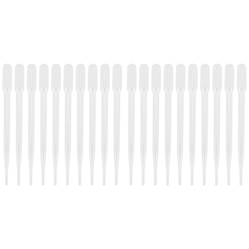 

20Pcs 3ML Disposable Plastic Eye Dropper Set Transfer Graduated Pipettes