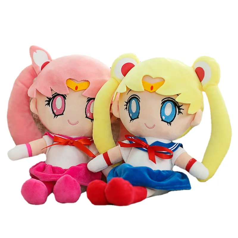 

Kawaii аниме Сейлор Мун плюшевые игрушки Chibiusa богиня кукла плюшевые детские подарки на день рождения украшение для дома спальни