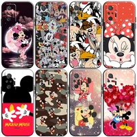 disney mickey mouse lovely phone case for xiaomi redmi note 9 9i 9at 9t 9a 9c 9s 9t 10 10s pro 5g soft coque black back