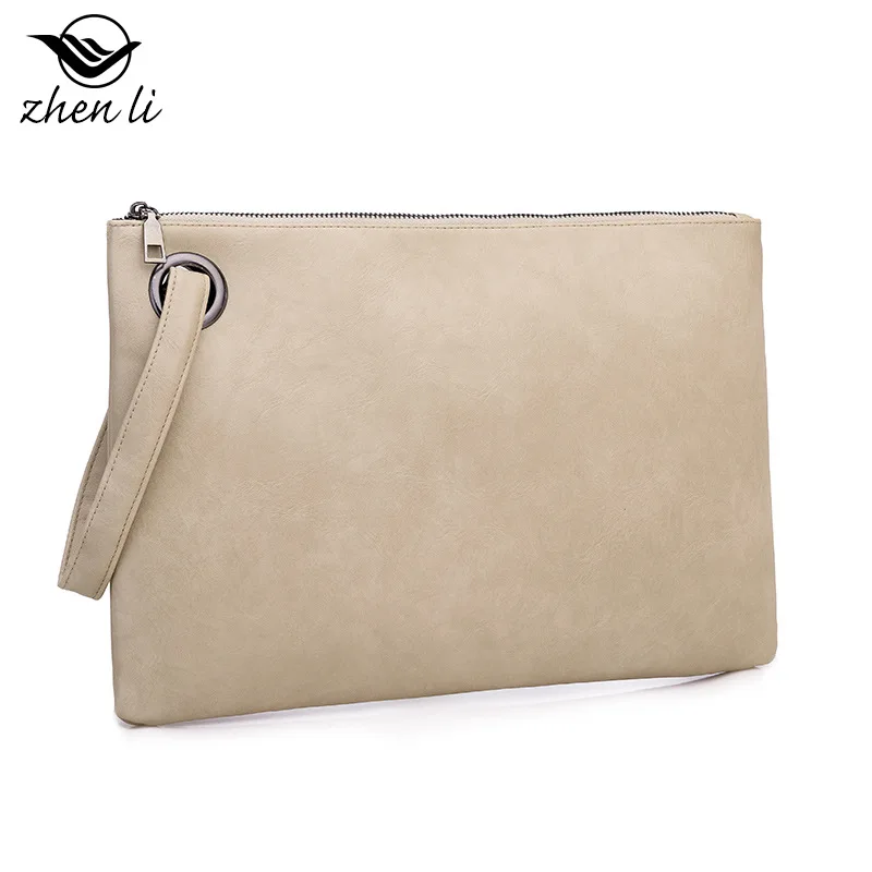 Womens Handbags Ladies Clutch Bag Large PU Leather Pouch Evening Handbags Envelope Purse With Wristlet Shoulder Bag Briefcase