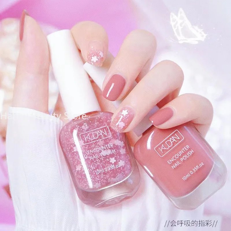 Esmalte De Uñas 10 мл Quick Air Dry Nail Polish Glitter Water Go Through Peel Off Vegan Muslim Halal Лак Для Ногтей