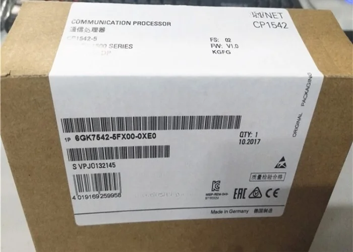 Новый модуль процессора связи 6GK7 542-5FX00-0XE 0 6GK7542-5FX00-0XE0 в коробке