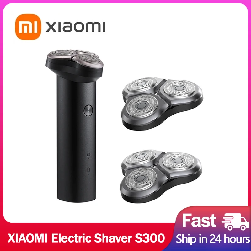 

XIAOMI MIJIA Electric Shaver S300 Dry Wet Shavers Triple Blade IPX7 Waterproof Beard Trimmer trimer Cutter For Men Razor Machine