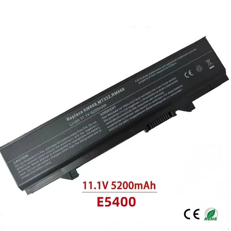 

Аккумулятор 5200 мАч для ноутбука DELL E5400 E5510 E5410 E5550 E5500 KM769, Идеальная совместимость и плавное использование