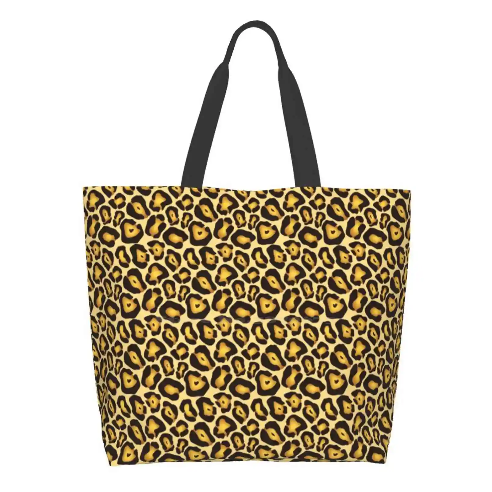 

Leopard Pattern Large Size Reusable Foldable Shopping Bag Cheetah Africa Animal