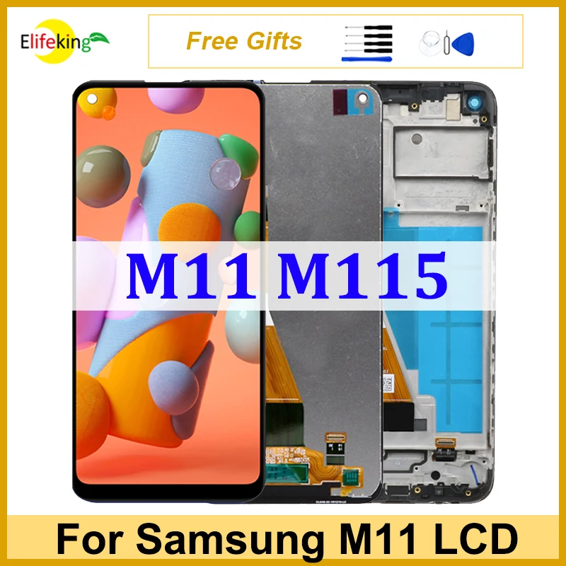 6,4 'Оригинальный ЖК-дисплей для Samsung M11 M115 дисплей сенсорный экран M115F/DS M115M дигитайзер в сборе запасные части для ремонта телефона