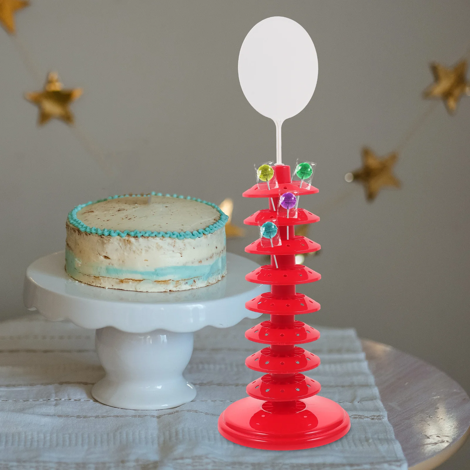 Подставка для леденцов стойка выставки товаров держатель торта нежная красная