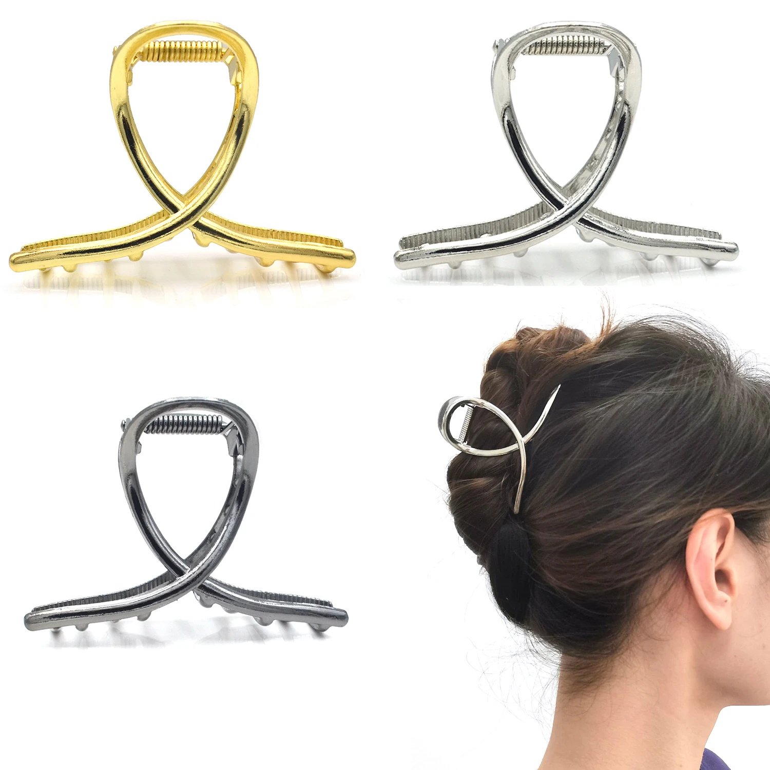 

Accessories for women hair clips bows korean pin claw Crab summer girls tiara fashion ponytail beach fascinators Headdress new