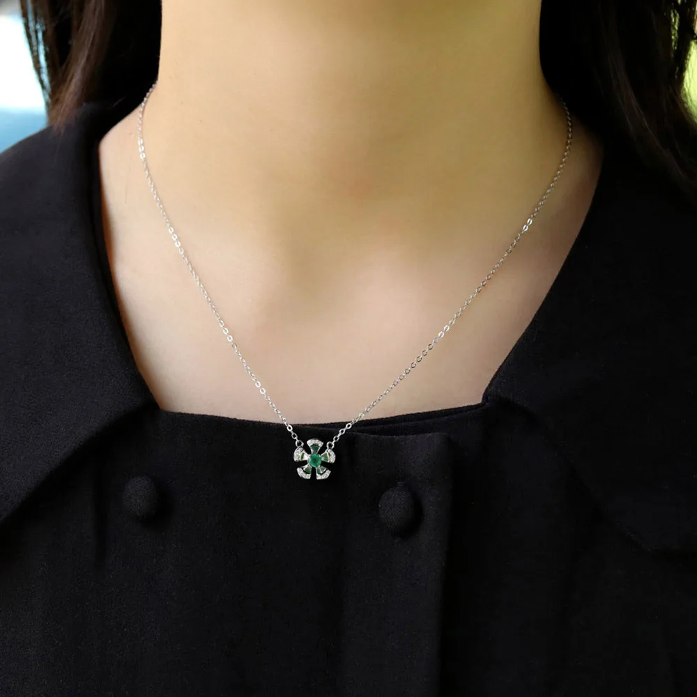 Ожерелье из натуральных круглых изумрудов диаметром 3 5 мм женское ожерелье