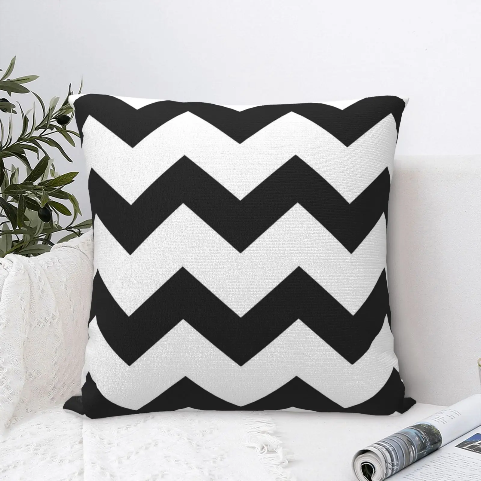 

Geometry 5 Pillow Case Black House Home Decoration Pillow Cases For Sofa For Bedroom Polyester Cushion Cover Anime Pillow Case