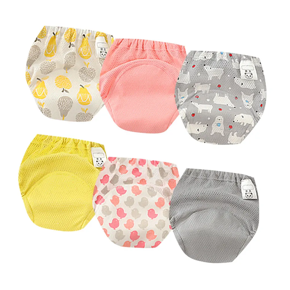 Newborn Training Pants Baby Shorts Washable Training Underwear Toddler Boy Girl Cloth Diapers Reusable Nappies Infant Panties