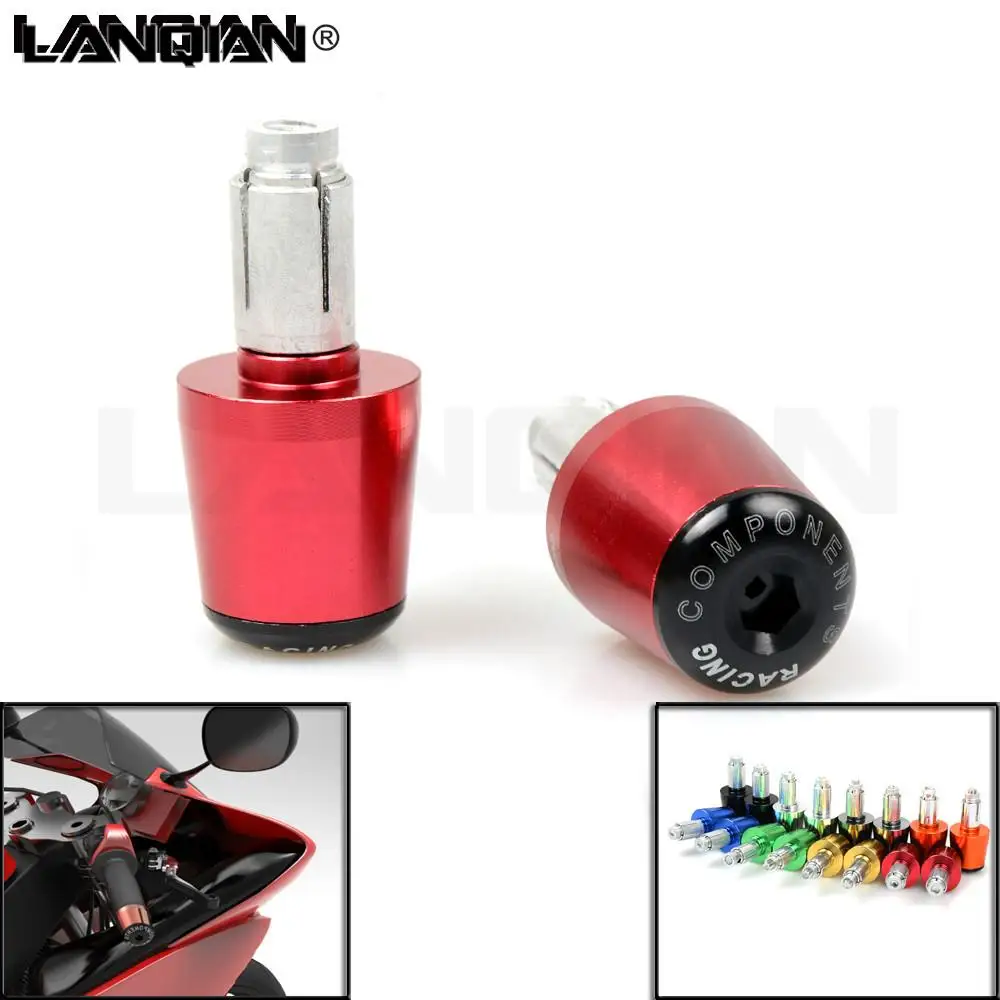 

7/8'22mm Universal brake Handlebar hand Grip caps for honda cr 250 f4i vfr800 cbr1100xx suzuki GSF bandit 600 650 1000 gsr 750