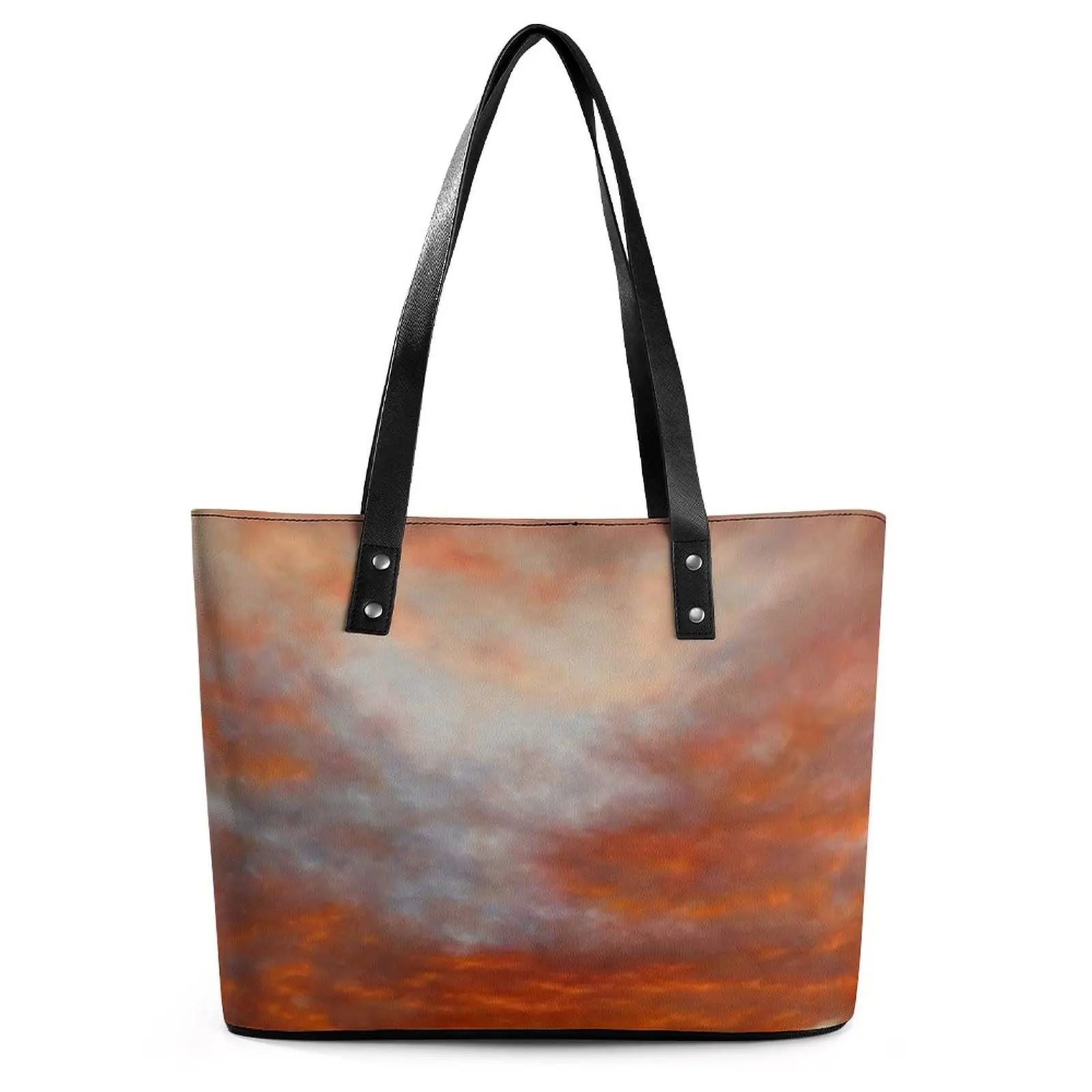 

Красочные сумки с облаками, вдохновляющая уличная Сумка-тоут Sunrise, эстетичная сумка через плечо, графический дизайн, ручные сумки