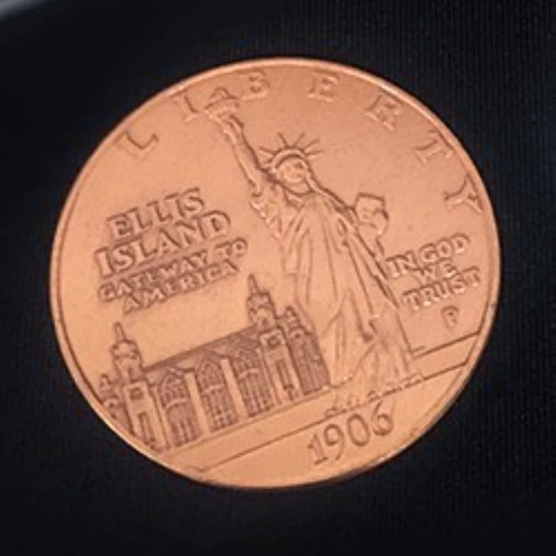 1PC Statue of Liberty Ancient Coin (Morgan Dollar Size) Coin Magic Tricks Gimmick Magic Accessories For Hopping Morgan Illusions