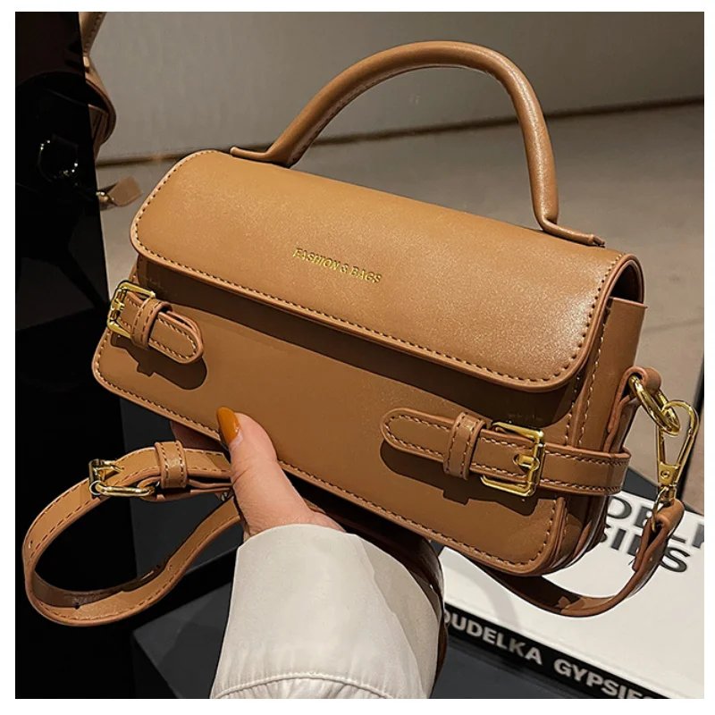 

2023 дизайнерские женские сумки через плечо с клапаном и тремя отделениями, винтажные маленькие сумки-тоуты с короткими ручками для женщин