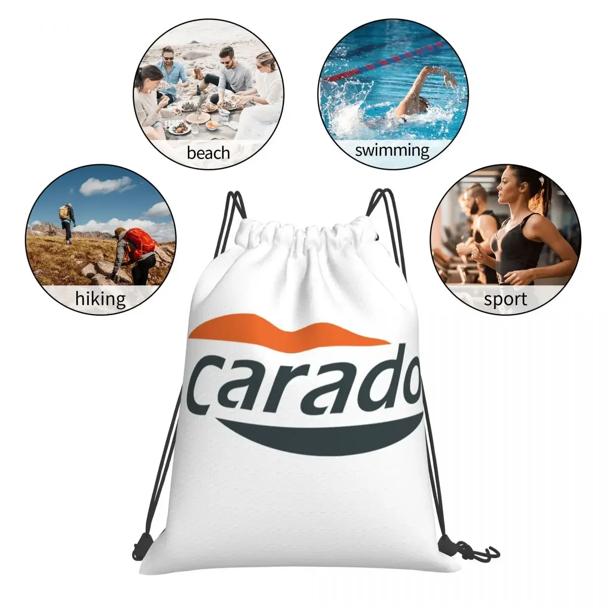 Рюкзаки с логотипом Carado многофункциональные портативные сумки на шнурке