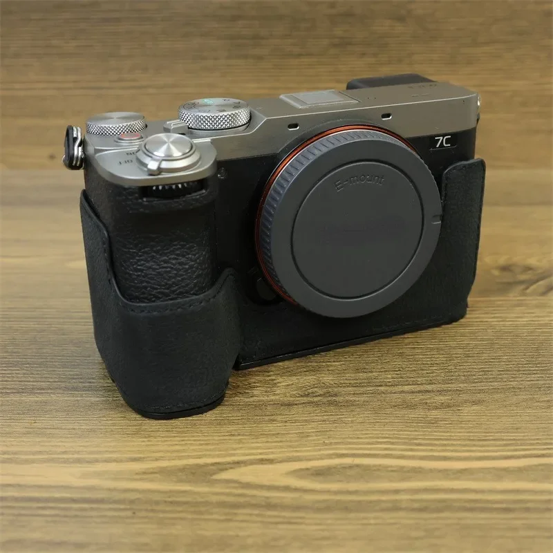 Получехол для камеры A7CII основание из искусственной кожи Sony A7C2 A7C Mark II защитная