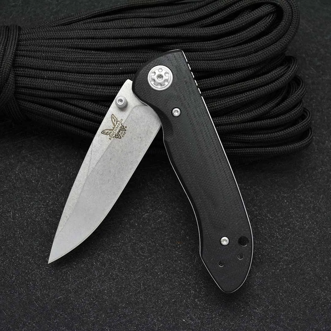

G10 Handle Benchmade 698 Folding Knife Outdoor Camping Safety-defend Portable Pocket MilitaryKnives EDC Self-defense Tools